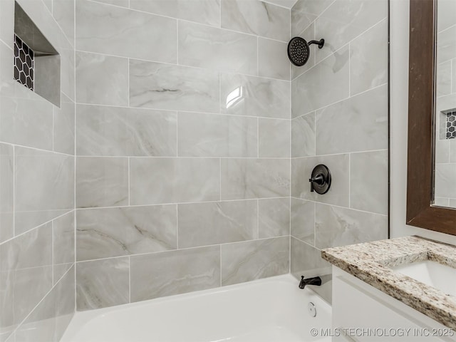 3226 N Garrison Ave, Tulsa, OK 74106 - bathroom with vanity and washtub / shower combination