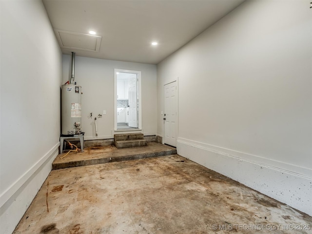 3226 N Garrison Ave, Tulsa, OK 74106 - garage featuring water heater and recessed lighting