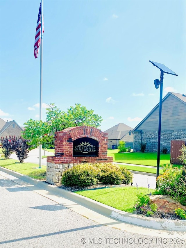 4706 S 182nd E Ave, Tulsa, OK 74134 - community / neighborhood sign with a lawn