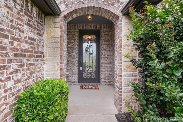 30130 S Maxine Ave, Inola, OK 74036 - view of exterior entry featuring brick siding