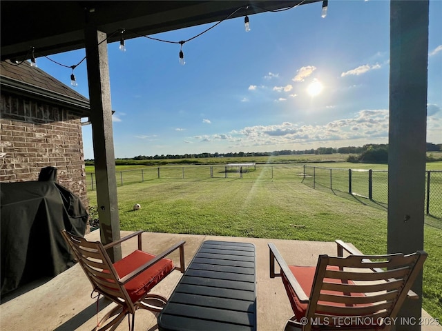 30130 S Maxine Ave, Inola, OK 74036 - view of yard with a view of rural / pastoral area and a patio area