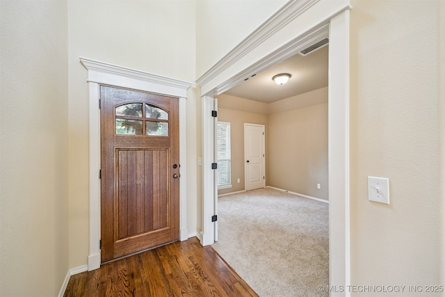 4204 N Maple Pl, Broken Arrow, OK 74012 - entryway featuring plenty of natural light and dark wood-style flooring
