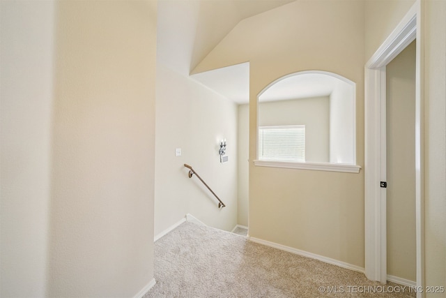 4204 N Maple Pl, Broken Arrow, OK 74012 - hallway with carpet floors and an upstairs landing