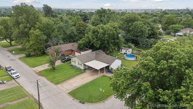 5718 E 27th St, Tulsa, OK 74114 - drone / aerial view