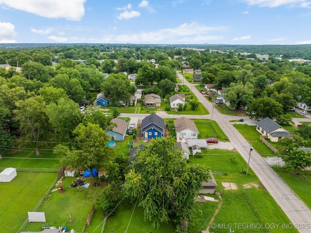 4844 S 30th Ave W, Tulsa, OK 74107 - aerial perspective of suburban area