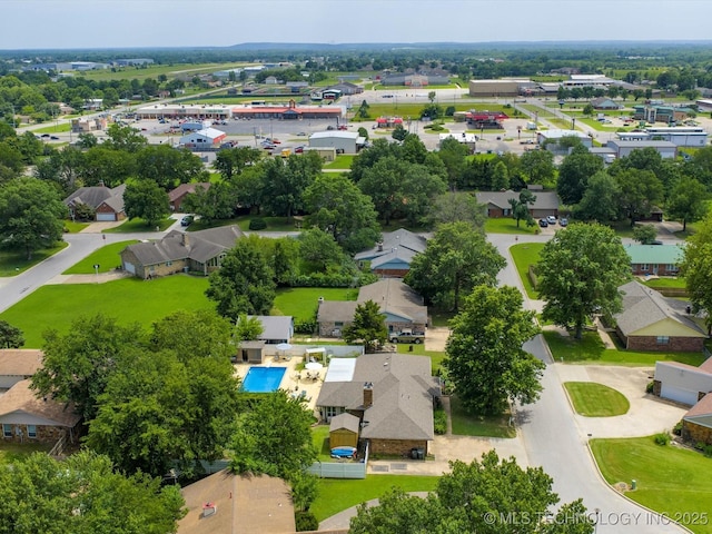 105 Quail Creek Ln, Skiatook, OK 74070 - aerial view of residential area with a pool area