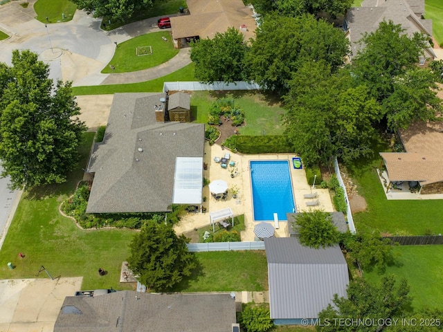 105 Quail Creek Ln, Skiatook, OK 74070 - drone / aerial view of a pool