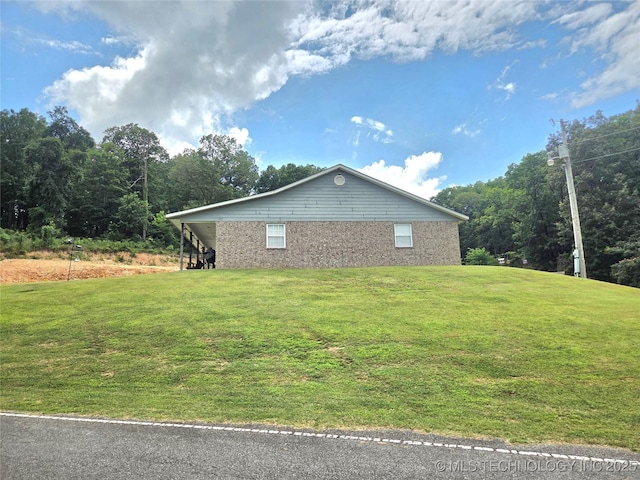 76654 S 4695, Stilwell, OK 74960 - view of side of property featuring a yard