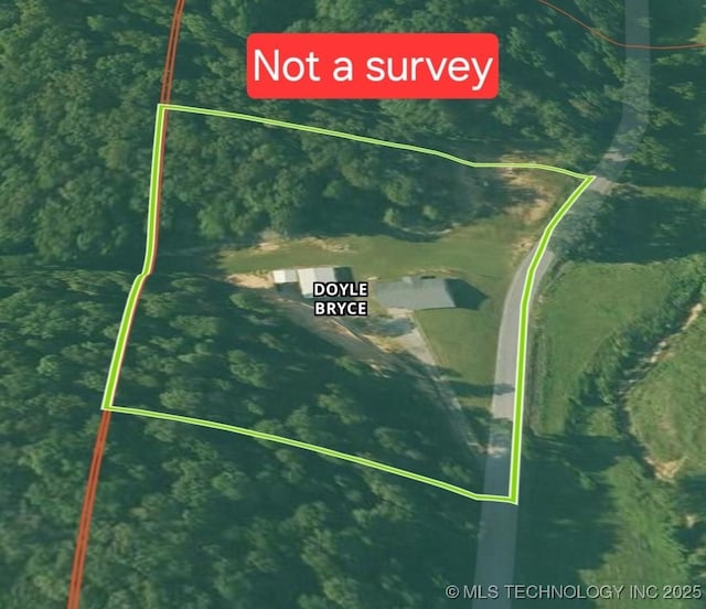 76654 S 4695, Stilwell, OK 74960 - map / location featuring property parcel outlined
