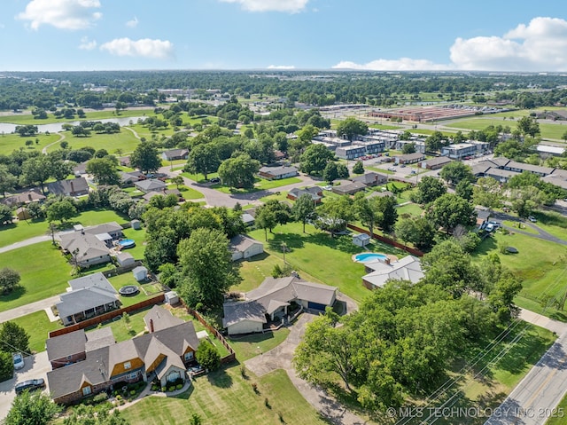 1234 S 101st E Ave, Tulsa, OK 74128 - aerial view of residential area featuring a nearby body of water