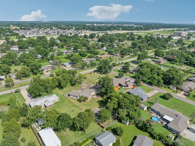 1234 S 101st E Ave, Tulsa, OK 74128 - aerial view of property and surrounding area