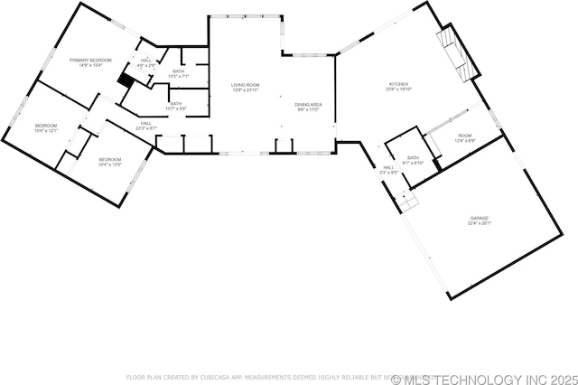 1234 S 101st E Ave, Tulsa, OK 74128 - view of room layout
