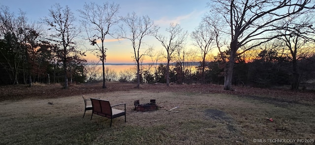 504 Blocker Rd, Mcalester, OK 74501 - view of yard featuring a water view
