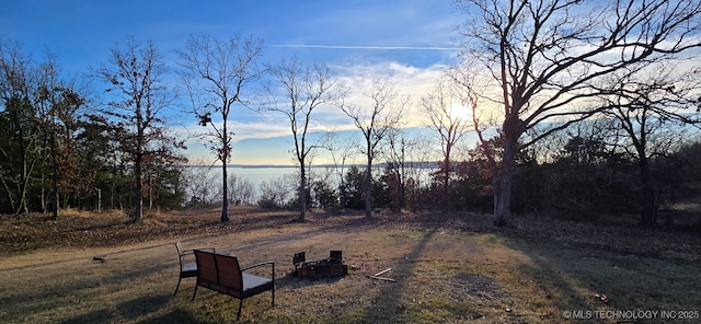 504 Blocker Rd, Mcalester, OK 74501 - view of yard featuring a water view