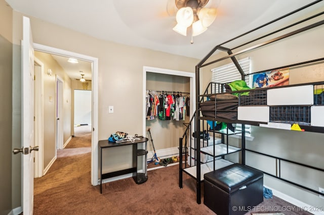 2548 Tull Pl, Muskogee, OK 74403 - bedroom featuring carpet and a closet