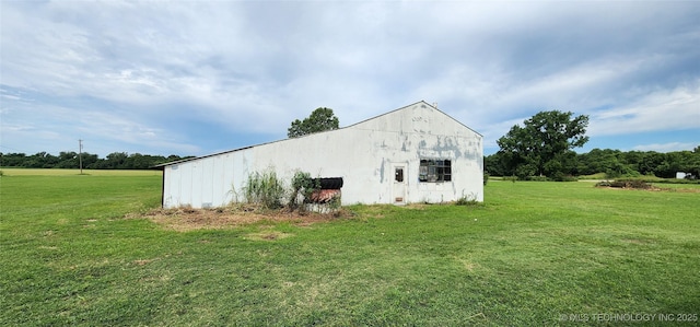 14505 S 145th E Ave, Bixby, OK 74008 - view of pole building with a yard
