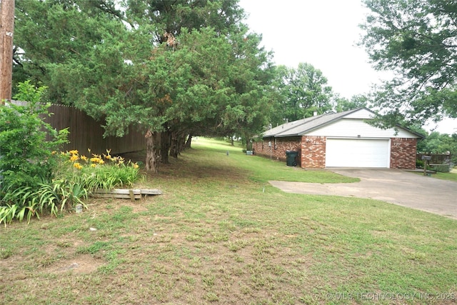 710 N 14th St, Henryetta, OK 74437 - view of yard with concrete driveway