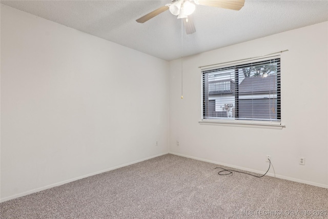11030 E 11th Pl Unit 4A, Tulsa, OK 74128 - carpeted empty room featuring a ceiling fan and a textured ceiling