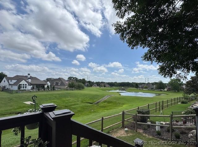 2511 E 138th St S, Bixby, OK 74008 - view of yard with a water view