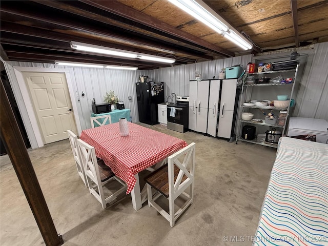 557 High Point Ln, Skiatook, OK 74070 - dining area featuring concrete flooring
