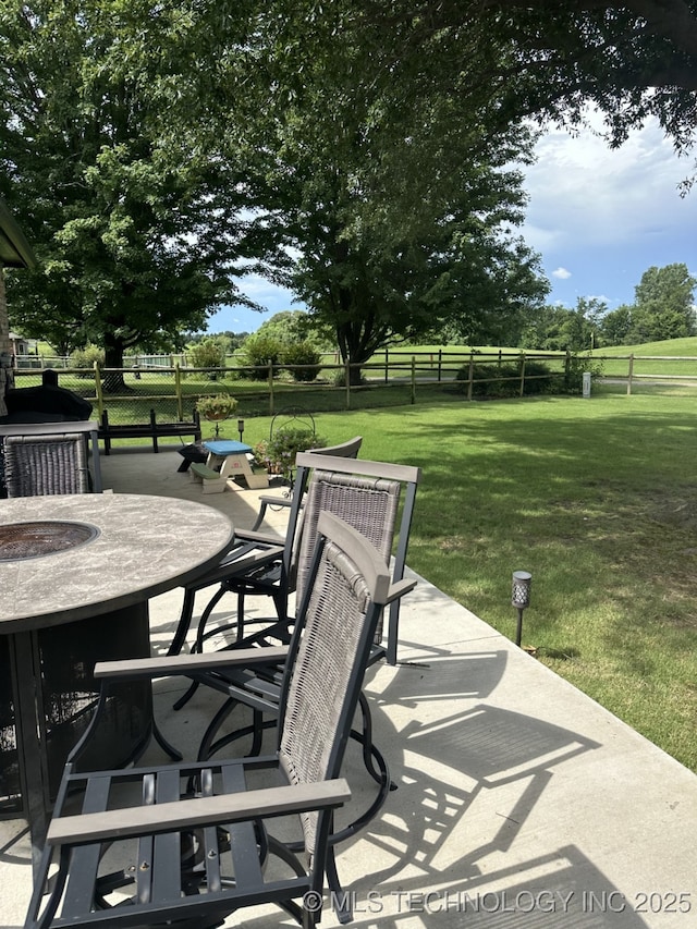 1821 W Lincoln St N, Broken Arrow, OK 74012 - view of patio with outdoor dining area and a grill