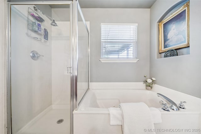 11710 S Willow St, Jenks, OK 74037 - bathroom featuring a bath and a stall shower