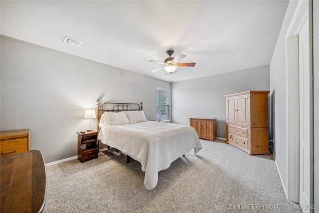 11710 S Willow St, Jenks, OK 74037 - bedroom featuring light colored carpet and a ceiling fan