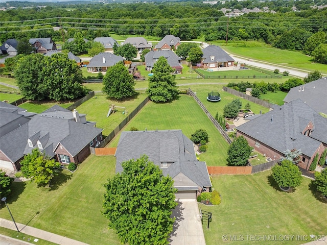 11710 S Willow St, Jenks, OK 74037 - aerial view of residential area