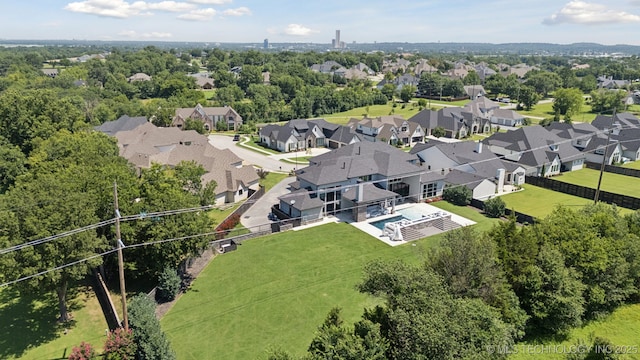 1226 W 109th Pl S, Jenks, OK 74037 - aerial perspective of suburban area