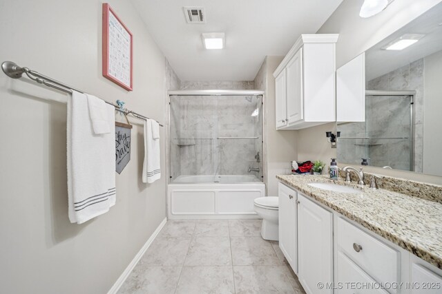 3701 W Dallas St, Broken Arrow, OK 74012 - bathroom featuring vanity and shower / bath combination with glass door