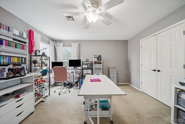 3701 W Dallas St, Broken Arrow, OK 74012 - carpeted office with ceiling fan