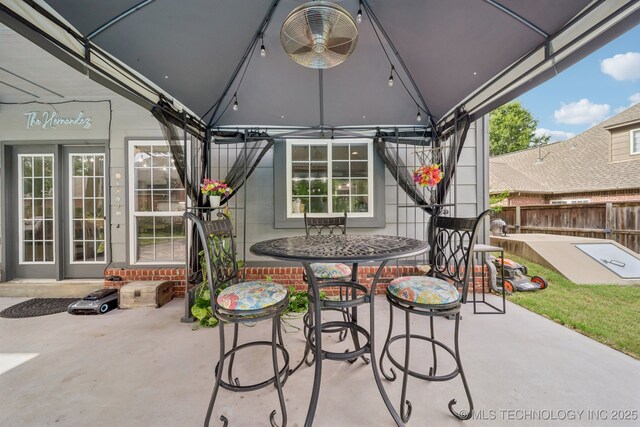 3701 W Dallas St, Broken Arrow, OK 74012 - view of patio / terrace featuring a gazebo