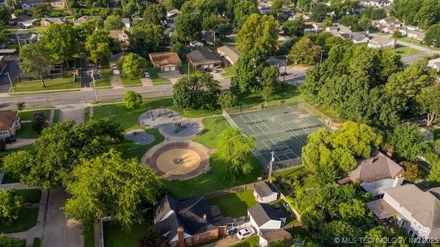 1620 S Florence Pl, Tulsa, OK 74104 - aerial overview of property's location featuring nearby suburban area