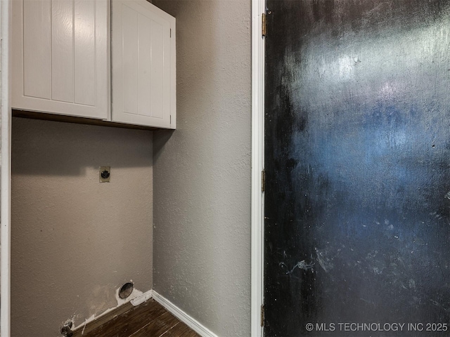 117 W Timberlane St, Broken Arrow, OK 74011 - washroom featuring cabinet space and dark wood-style floors