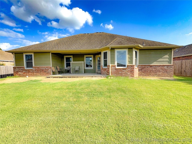 13155 E 132nd St N, Collinsville, OK 74021 - rear view of property featuring brick siding and a patio area