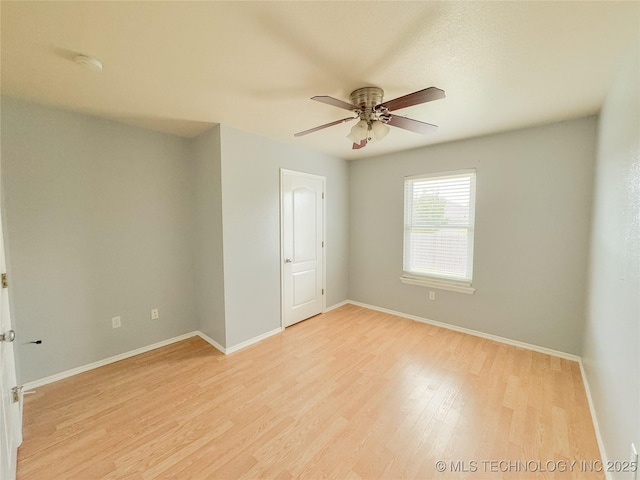 13155 E 132nd St N, Collinsville, OK 74021 - unfurnished room with ceiling fan and light wood finished floors