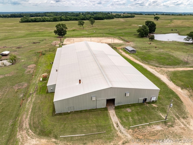105074 N 3770, Okemah, OK 74859 - overview of rural landscape with a nearby body of water