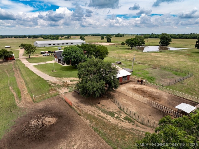 105074 N 3770, Okemah, OK 74859 - aerial view of sparsely populated area featuring agricultural land and a large body of water