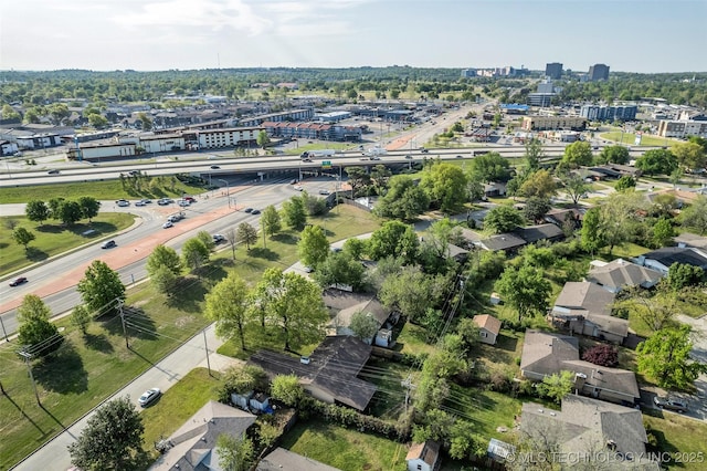 4620 S Winston Ave, Tulsa, OK 74135 - aerial overview of property's location with a highway