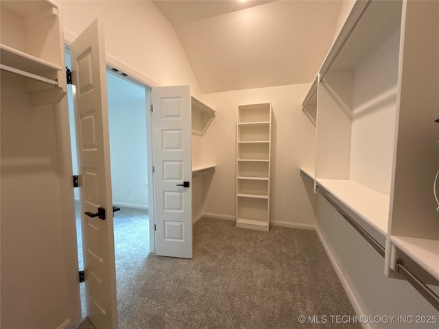 10416 E 132nd St S, Bixby, OK 74008 - walk in closet featuring lofted ceiling and carpet floors