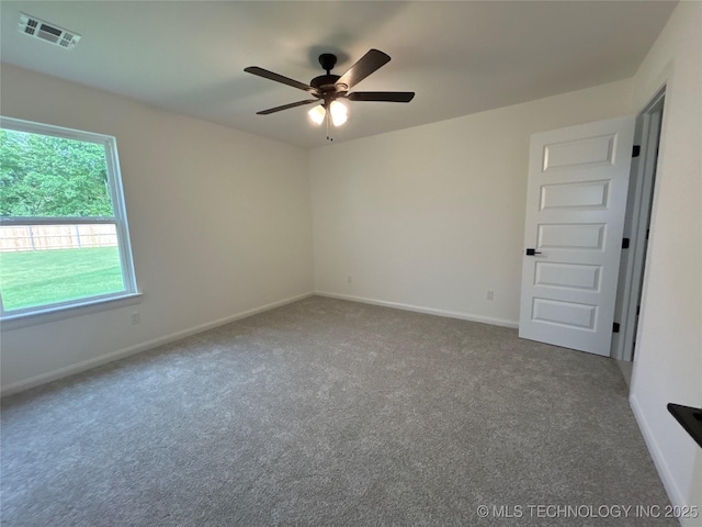 10416 E 132nd St S, Bixby, OK 74008 - unfurnished room with carpet flooring and a ceiling fan