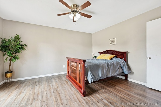 3104 Howard St, Sand Springs, OK 74063 - bedroom with wood finished floors and ceiling fan