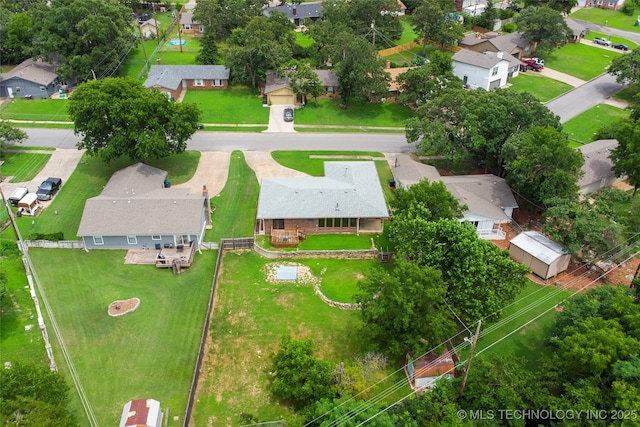 3104 Howard St, Sand Springs, OK 74063 - aerial perspective of suburban area