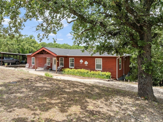 4080 Bud Dr, Sulphur, OK 73086 - view of front of property with an attached carport