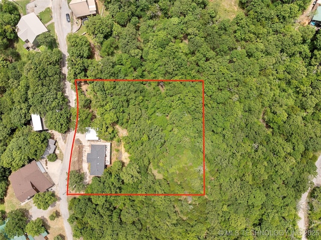 4080 Bud Dr, Sulphur, OK 73086 - drone / aerial view of a forest