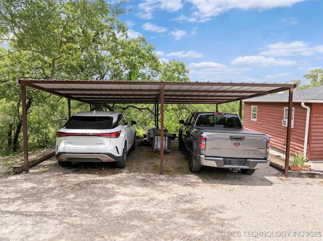 4080 Bud Dr, Sulphur, OK 73086 - view of parking with a carport