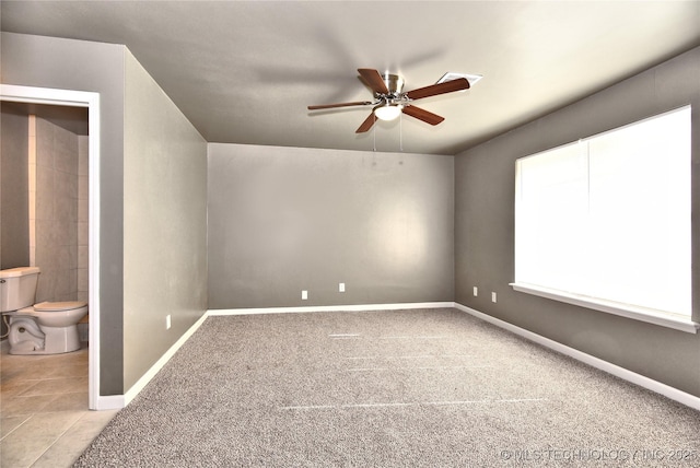 10046 E 29th St, Tulsa, OK 74129 - empty room featuring a ceiling fan and carpet flooring