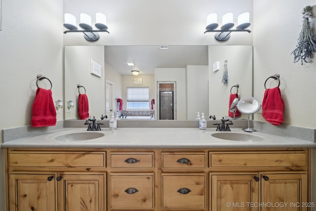 12225 S Glen Ct, Jenks, OK 74037 - full bathroom with double vanity