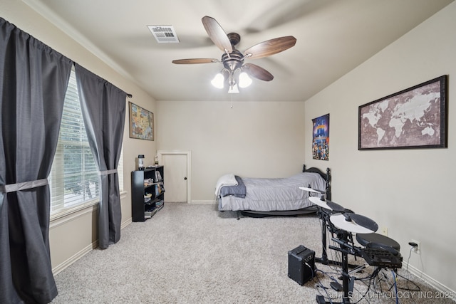 12225 S Glen Ct, Jenks, OK 74037 - bedroom featuring carpet and a ceiling fan