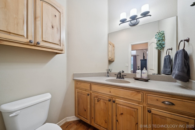 12225 S Glen Ct, Jenks, OK 74037 - half bath featuring vanity and wood finished floors